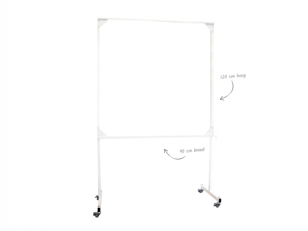 Mobile whiteboard stand120x90cm - TnP Visual Workplace